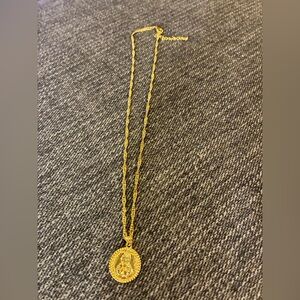 Uncommon James Gold Twisted Rope Medallion Necklace